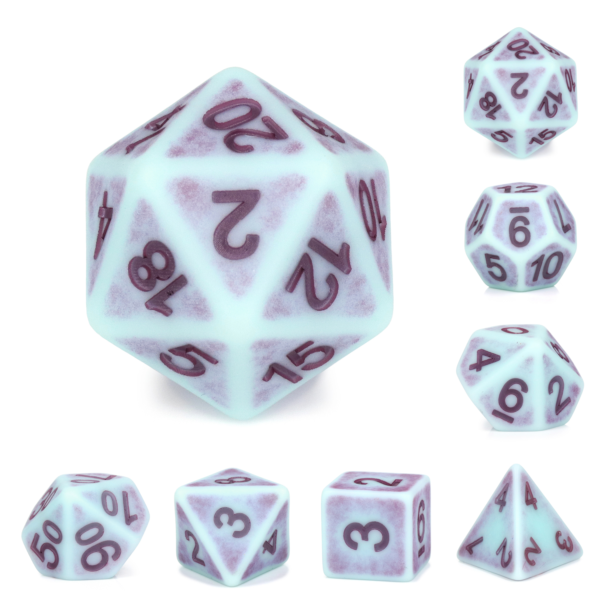 HDI-18 Evils Dice ~ 7 piece Polyhedral dice set ~ NEW RPG DnD Magic
